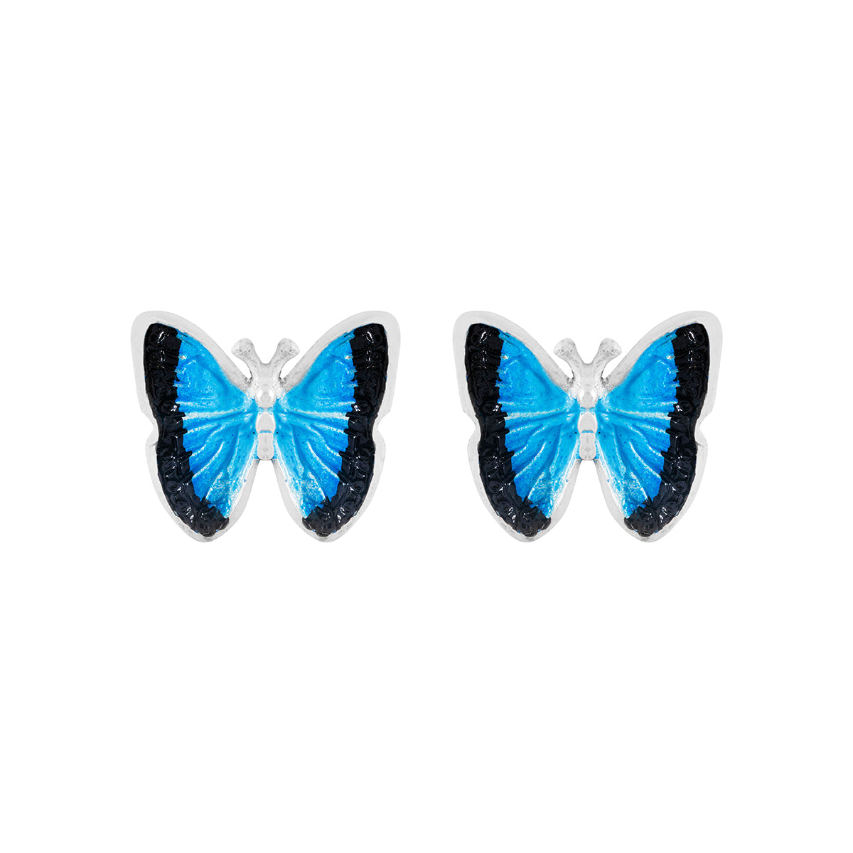 Aretes Mariposa Azul