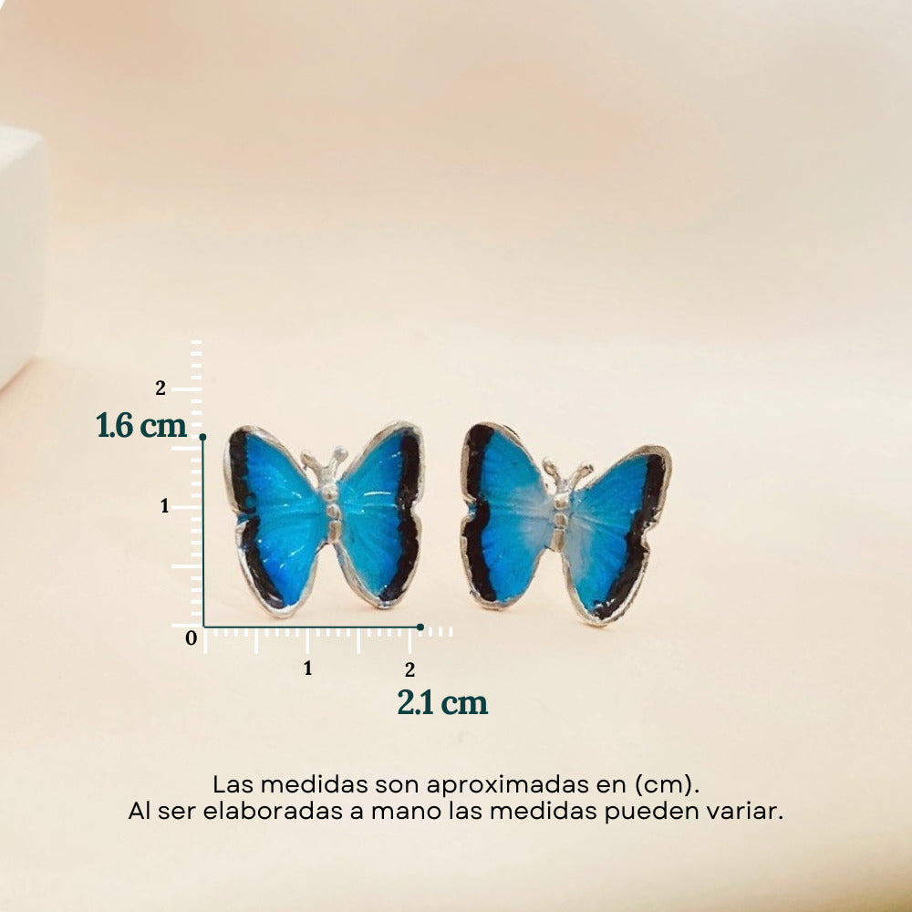 Medidas de Aretes Mariposa