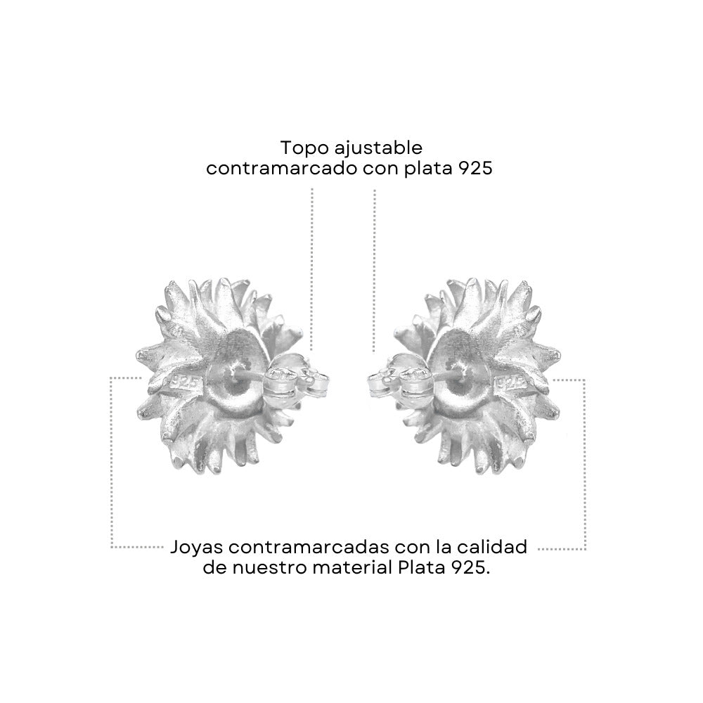 Aretes Girasol Mediano